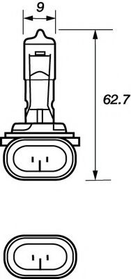 VBU881 Bec, proiector ceata MOTAQUIP 