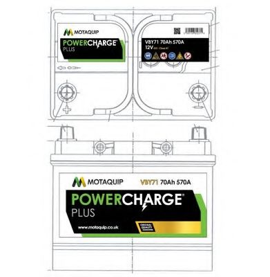 VBY71 Baterie de pornire MOTAQUIP 