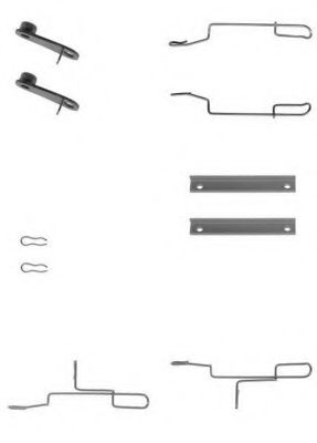 Set accesorii, placute frana