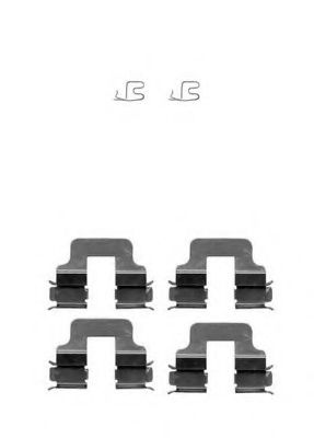 Set accesorii, placute frana