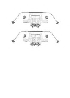 Set accesorii, placute frana
