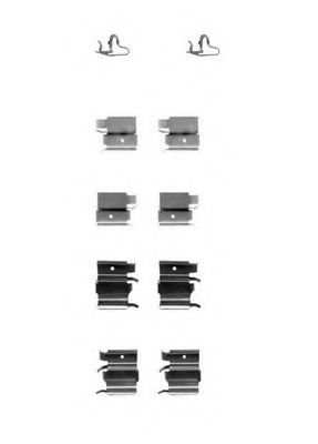 Set accesorii, placute frana
