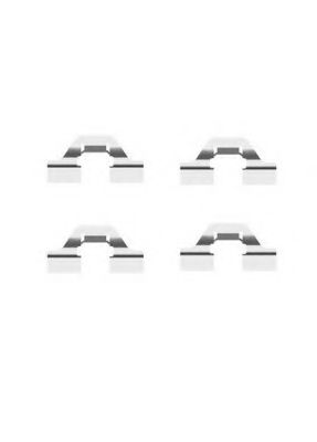 Set accesorii, placute frana