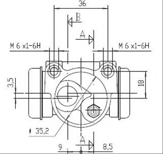 Cilindru receptor frana