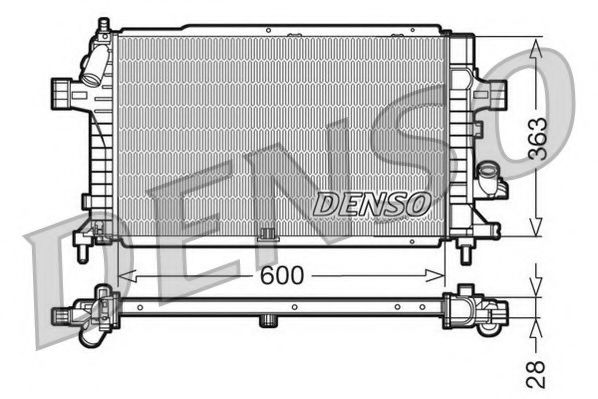 DRM20102 Radiator, racire motor NPS 