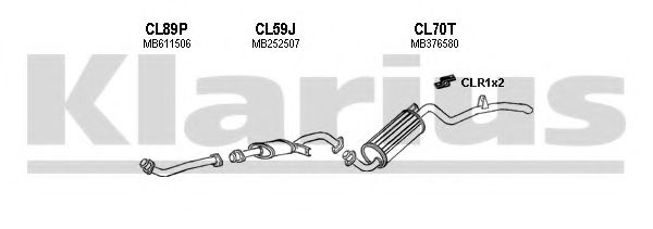210062U Sistem de esapament KLARIUS 
