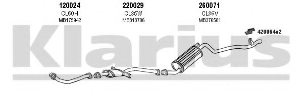 210204E Sistem de esapament KLARIUS 
