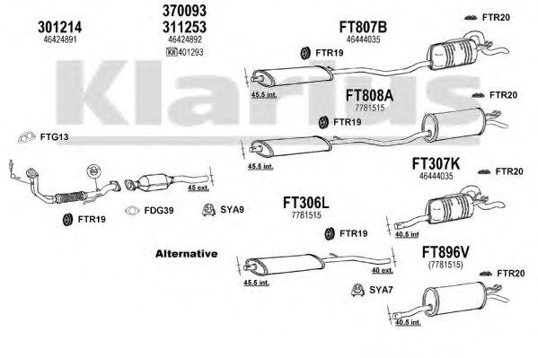 330433U Sistem de esapament KLARIUS 