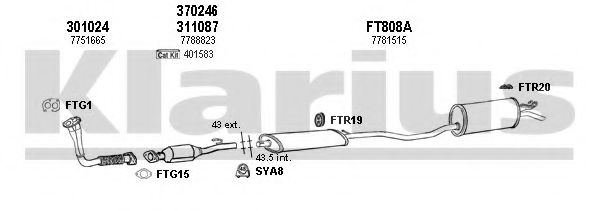 330833U Sistem de esapament KLARIUS 