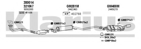 391159U Sistem de esapament KLARIUS 