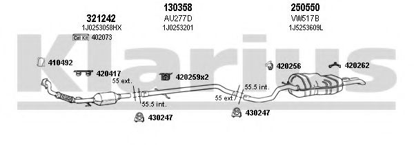 780028E Sistem de esapament KLARIUS 