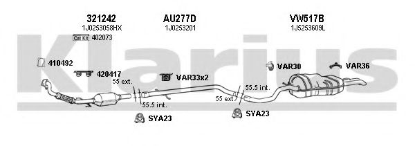 780028U Sistem de esapament KLARIUS 