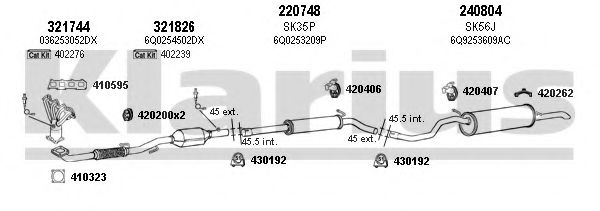 780058E Sistem de esapament KLARIUS 