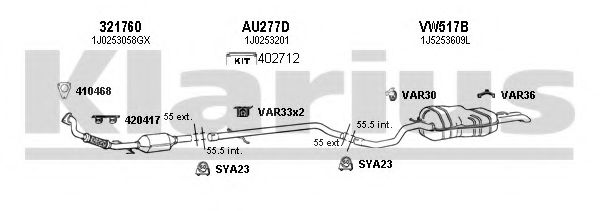 780082U Sistem de esapament KLARIUS 