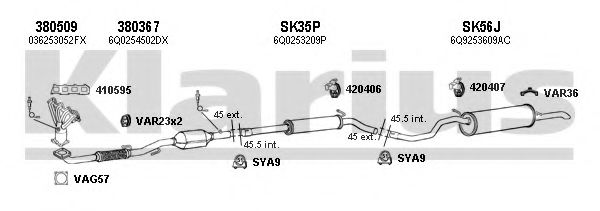 780090U Sistem de esapament KLARIUS 