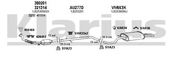 780102U Sistem de esapament KLARIUS 