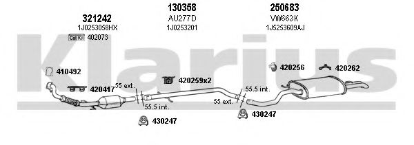 780104E Sistem de esapament KLARIUS 