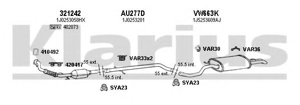 780104U Sistem de esapament KLARIUS 
