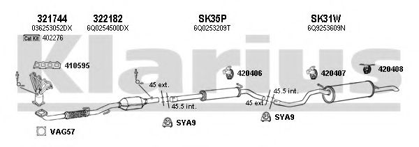 780111U Sistem de esapament KLARIUS 