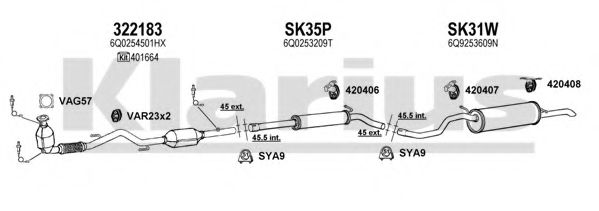 780112U Sistem de esapament KLARIUS 