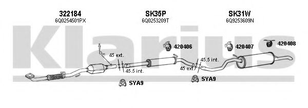 780113U Sistem de esapament KLARIUS 