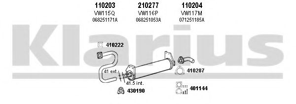 930438E Sistem de esapament KLARIUS 