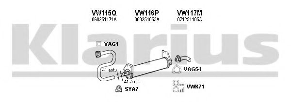 930438U Sistem de esapament KLARIUS 