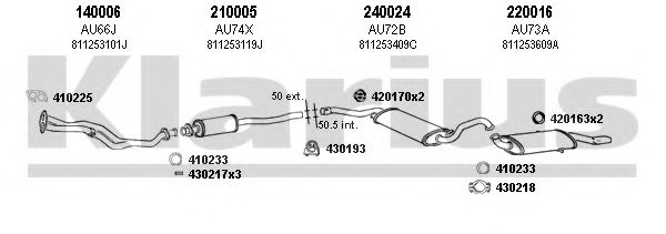 940081E Sistem de esapament KLARIUS 