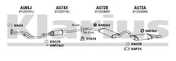 940081U Sistem de esapament KLARIUS 