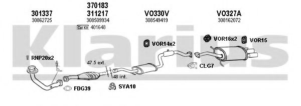 960246U Sistem de esapament KLARIUS 