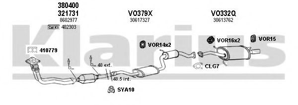 960303U Sistem de esapament KLARIUS 