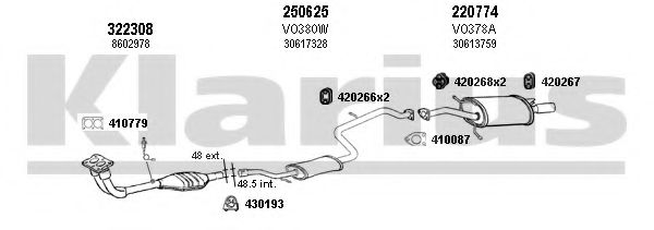 960317E Sistem de esapament KLARIUS 