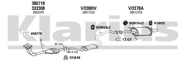 960317U Sistem de esapament KLARIUS 
