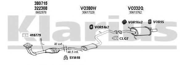 960329U Sistem de esapament KLARIUS 