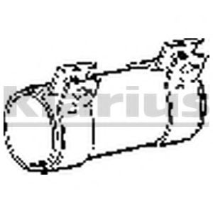 Conector teava, sistem de esapament