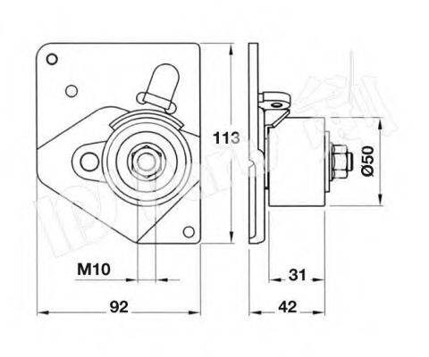 ITB-6124 Mecanism tensionare, curea distributie IPS Parts 