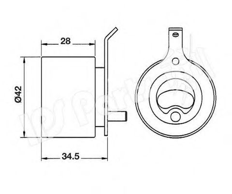 ITB-6808 Mecanism tensionare, curea distributie IPS Parts 