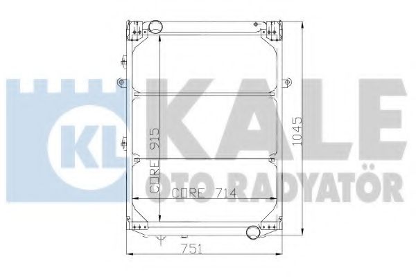 115398 Radiator, racire motor KALE OTO RADYATÖR 
