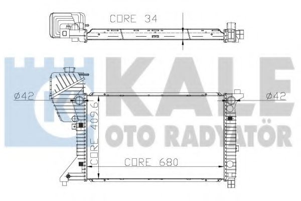 320000 Radiator, racire motor KALE OTO RADYATÖR 