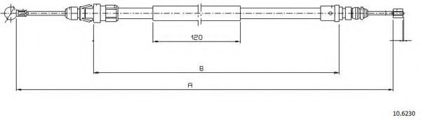 Cablu, frana de parcare