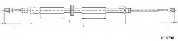 Cablu, frana de parcare