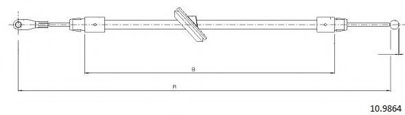 Cablu, frana de parcare