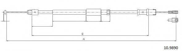 Cablu, frana de parcare