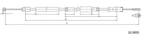 Cablu, frana de parcare
