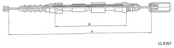 Cablu, frana de parcare