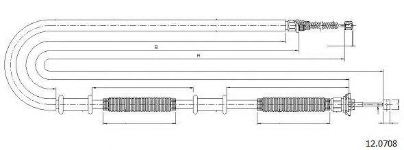Cablu, frana de parcare