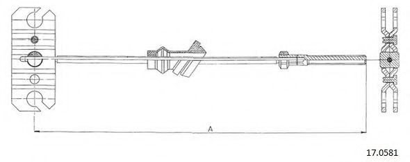Cablu, frana de parcare