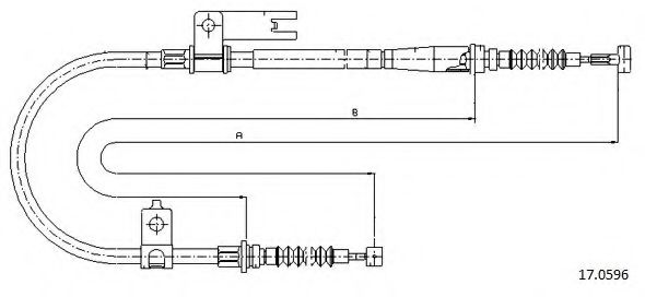 Cablu, frana de parcare