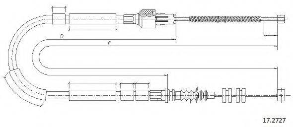 Cablu, frana de parcare