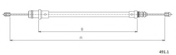 Cablu, frana de parcare